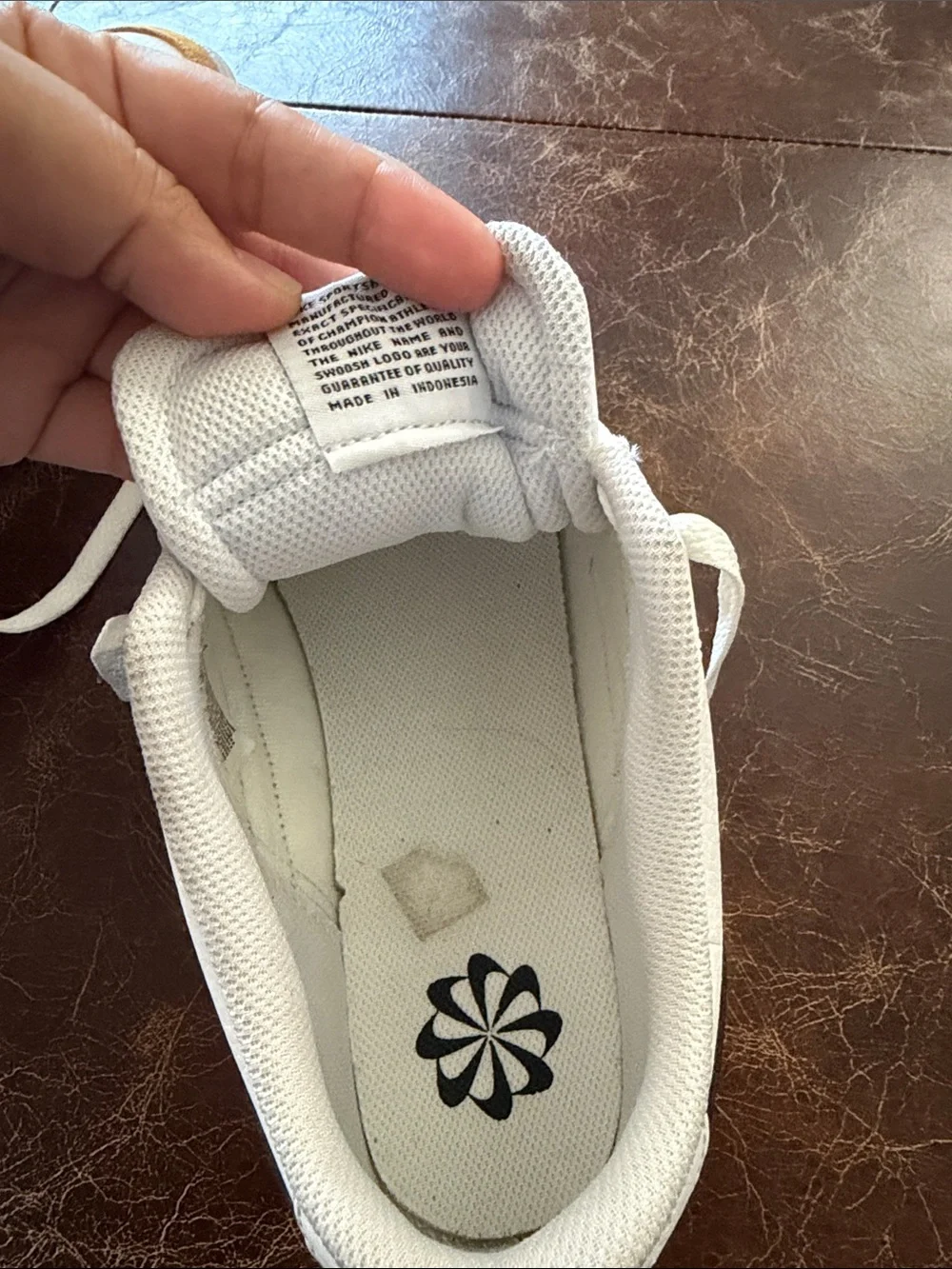 Nike court men’s White and black shoes